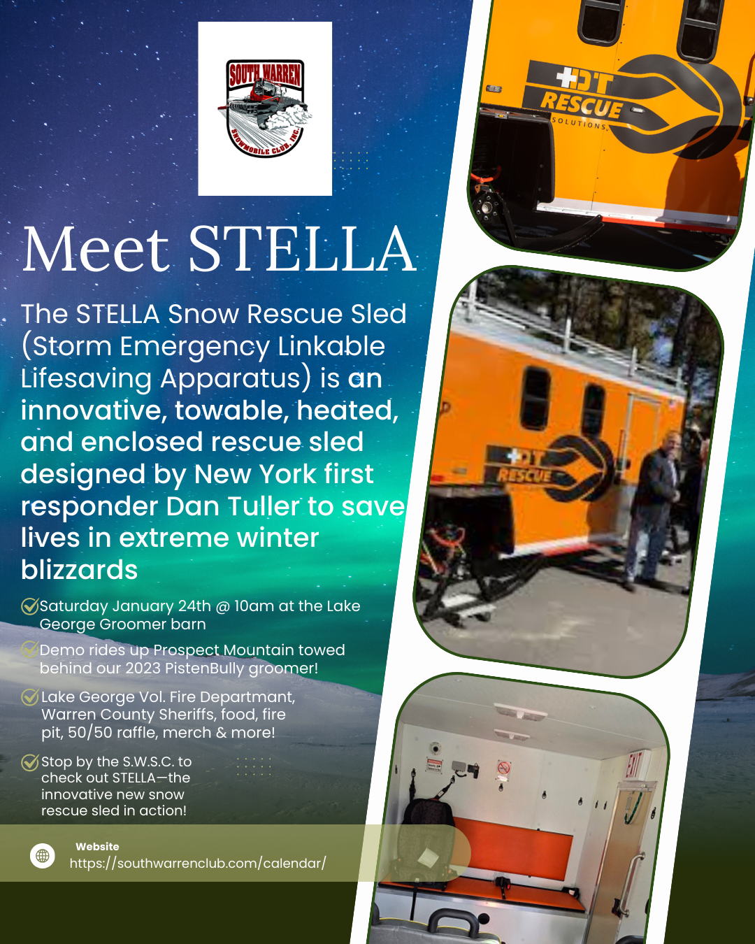 🚨 STELLA Rescue Sled Demo – Saturday, February 7th @ 10AM 🚨